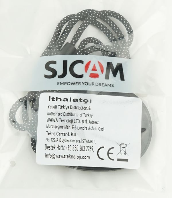 SJCAM C100, Halsrem till kamera, Grå