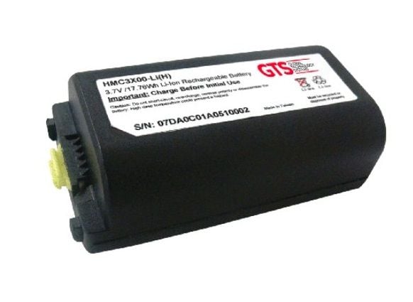 GTS HMC3X00-Li(H) - Käsiakku (korkea kapasiteetti) (vastaa: Symbol BTRYMC31KAB-02) - Litium-ioni - 4800 mAh (50 kpl) - Zebra MC3000, MC3090, MC3100...