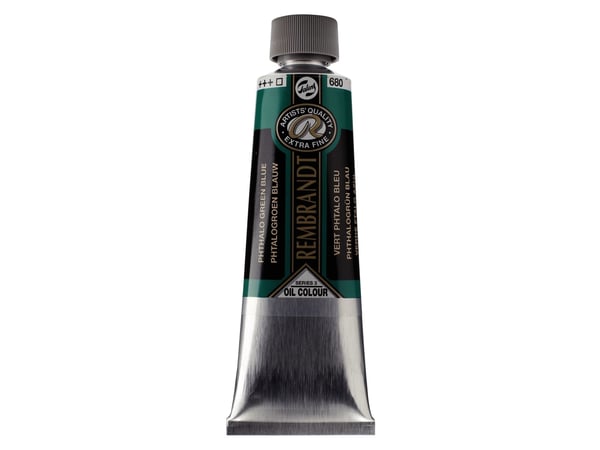 Rembrandt oljemaling tub Phthalo Green Blue 680