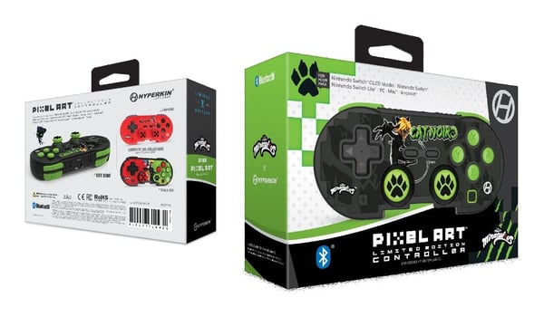 Hyperkin M01328-MTCN, Spelplatta, Android, MAC, Nintendo Switch, Nintendo Switch OLED, PC, iOS, Välj-knapp, Startknapp, Trådlös, Bluetooth, 9 m