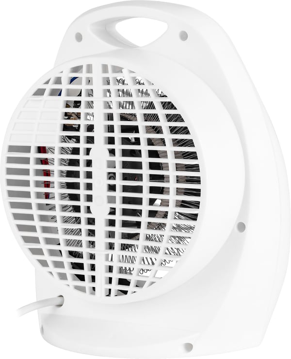 ECG TV 3030 Heat R, Sähkökäyttöinen lämpötuuletin, 1,2 m, Sisätila, Lattia, Valkoinen, Muovi