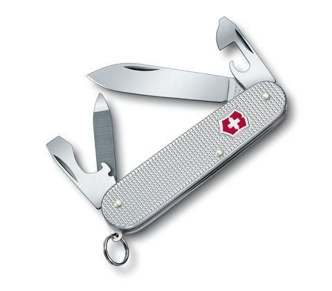 Victorinox 0.2601.26, Fällkniv med låsblad, Kniv med flera verktyg, Drop point, Grå, 9 verktyg, 3,6 mm