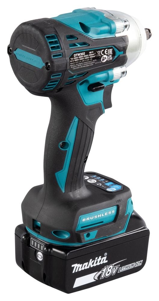 Makita DTW302Z muttertrekker 18 V 300 Nm 3/8" firkantfeste, solo - SOLO
