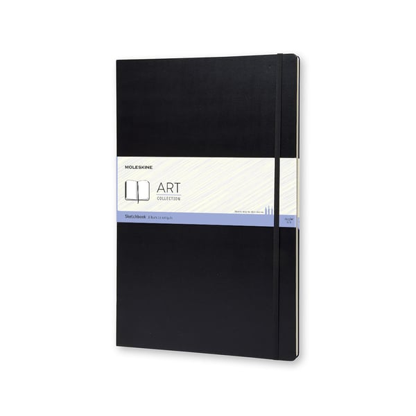 Moleskine Folio Art Skitsebog A3, ulinjeret, hard cover sort