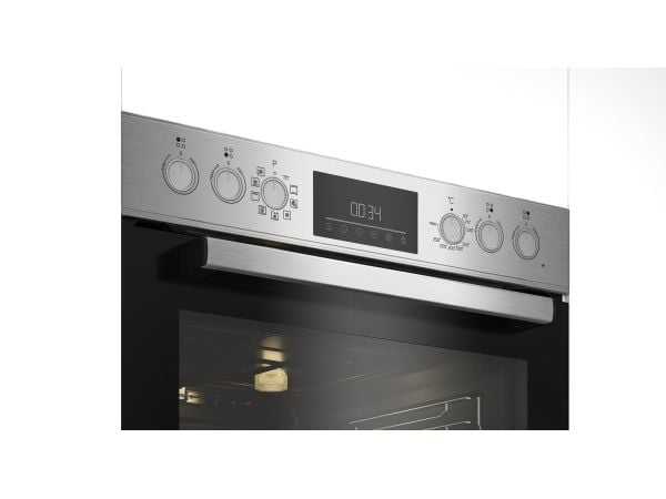 Beko BBUM12341XE, Sonebasert induksjon, 4 zone(s), Glass, Svart, Berøringskontroll, Rund