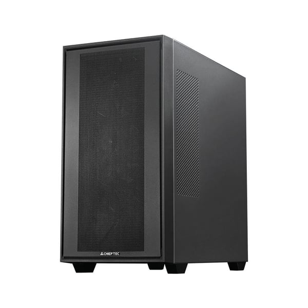 Chieftec Gamer Series Night Hunter - Tower spel - utökad ATX - genomskinlig sidopanel (härdat glas) - ingen strömförsörjning (ATX) - svart - USB/ljud