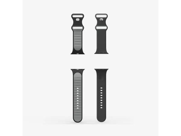 Spigen Nano Pop, Band, Smartwatch, Svart, Apple, Apple Watch 10 (42mm), Watch 9/8/7 (41mm), Watch SE2/SE/6/5/4 (40mm), Watch 3/2/1 (38mm)), Silikon