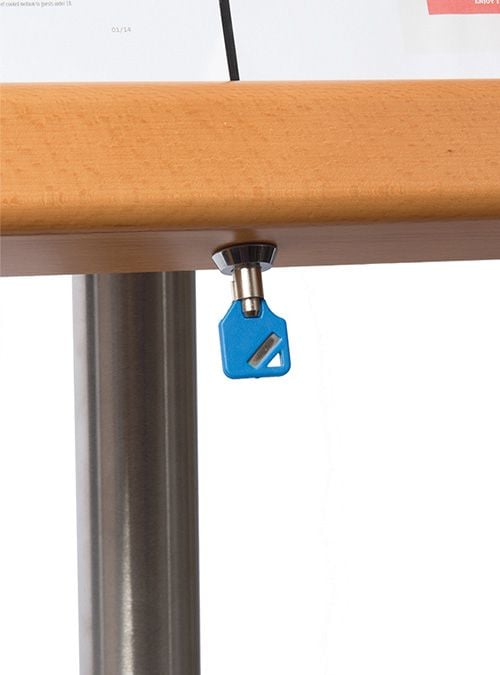Securit MCS-4A4-WLTE, Informasjonsvisning, Glass, Plastikk, Rustfritt stål, Tre, Tre, Vertikal, 760 mm, 659 mm