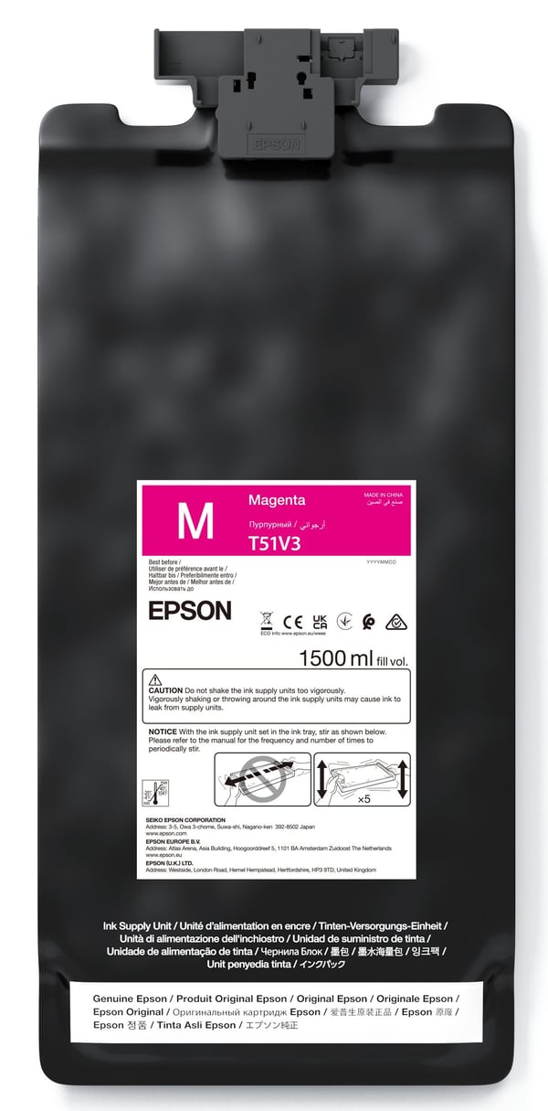 Epson UltraChrome GS3, Magenta, 1500 ml, 1 kpl, Kertapakkaus