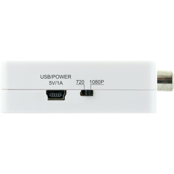 Schwaiger HDMRCA01 513 AV-muunnin 1920 x 1080, 3 x RCA–HDMI, valkoinen