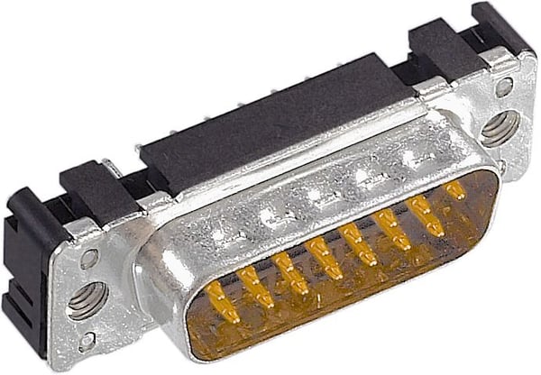 Harting 09651616713, Suora, Uros, Musta, Terästä, Kestomuovinen hartsi, 6,5 A, Romania