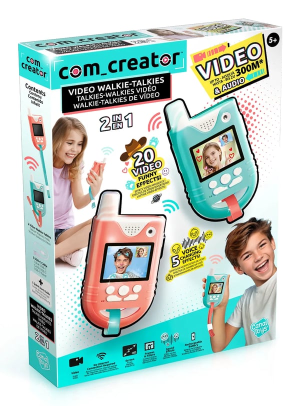 Canal Toys Studio Creator videoradiopuhelimet, 3 km:n äänikantama, 2 kpl