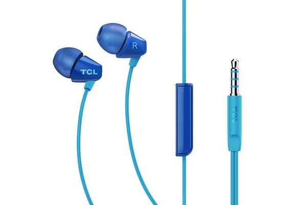 TCL SOCL100BL, kuulokkeet, korvanapit, puhelut/musiikki, sininen, kaksoiskuulokkeet, langallinen, langallinen