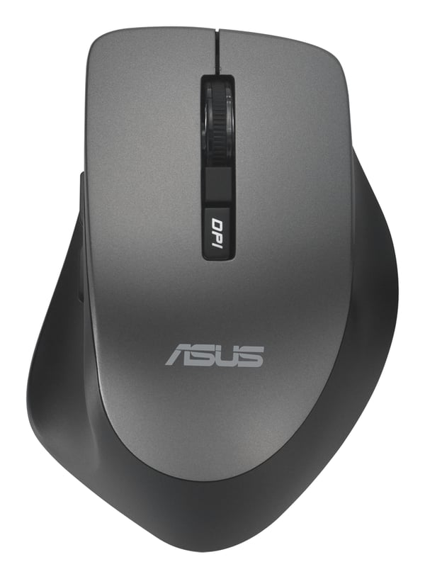 ASUS WT425 - Mus - optisk - 6 knapper - trådløs - USB trådløs mottaker - glanshvit
