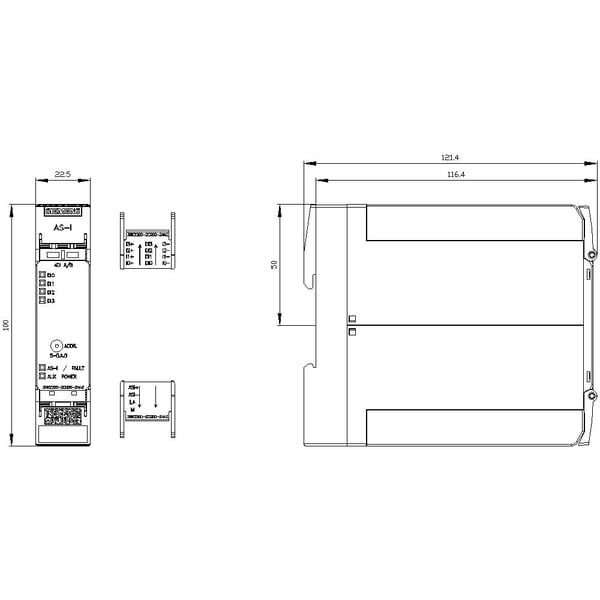 Siemens 3RK2200-2CG00-2AA2 PLC-kompaktmodul