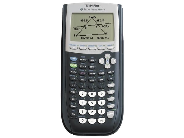 Texas Instruments TI-84 Plus, Lomme, Graftegning, USB-port, Blå, Sølv