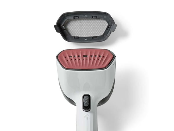 Nedis HHGS300, Kannettava vaatehöyrystin, 0,32 L, musta, Vaaleanpunainen, 25 g/min, 1,9 m, 1400 W