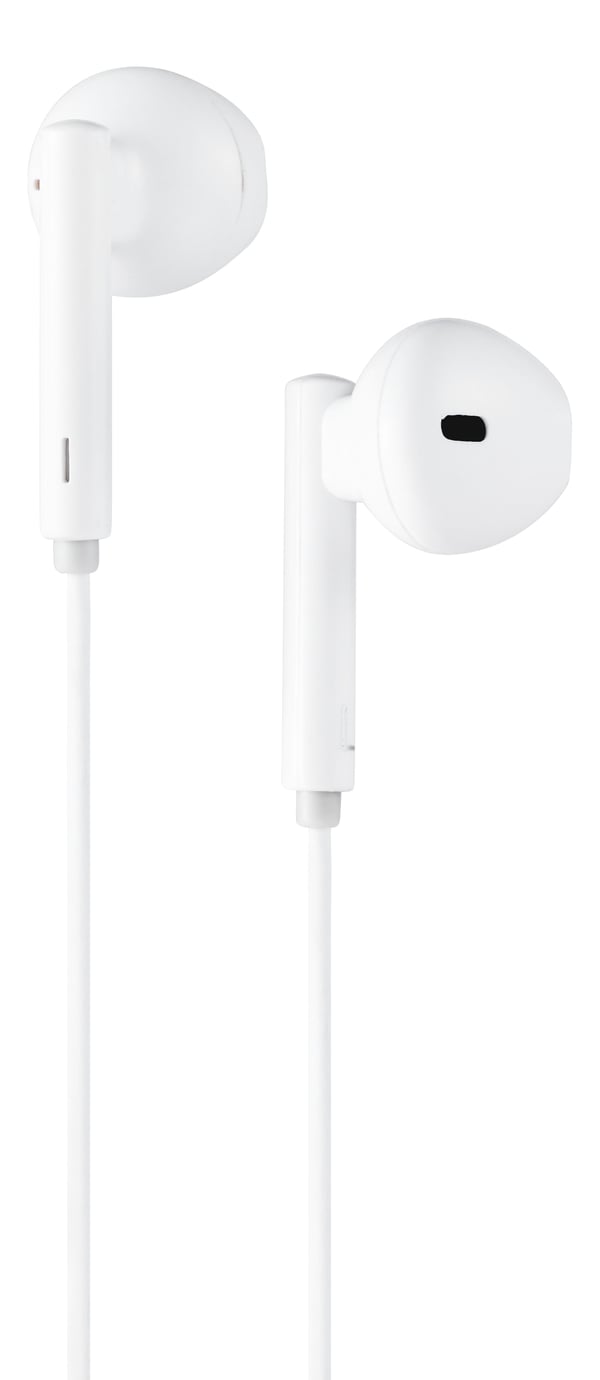 Streetz HL-390, Koblet med ledninger (ikke trådløs), 20 - 20000 Hz, Samtaler/musikk, 10 g, Hodetelefoner, Hvit