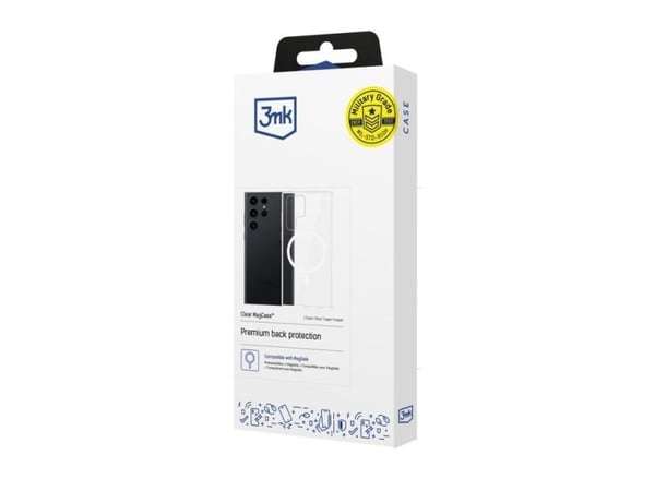 3MK Clear MagCase, Suojus, Samsung, Galaxy S23 Ultra, 17,3 cm (6.8"), Läpinäkyvä