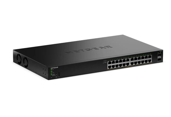 NETGEAR GS324TPv2 - Kytkin - 2+/L3 Lite - Smart - 24 x 10/100/1000 (PoE+) + 2 x SFP - Telineasennettava - PoE+ (190 W) - PoE+ (190 W)