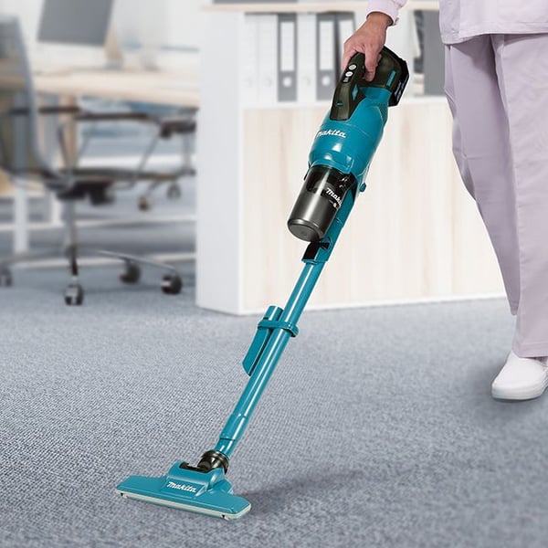 Makita DCL286FRF sladdlös dammsugare 100 W 0,25 L 2-i-1, svart/blå