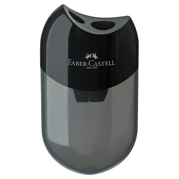 Faber-Castell 183500, Käsikäyttöinen kynäteroitin, Musta, Läpinäkyvä, 1 kpl