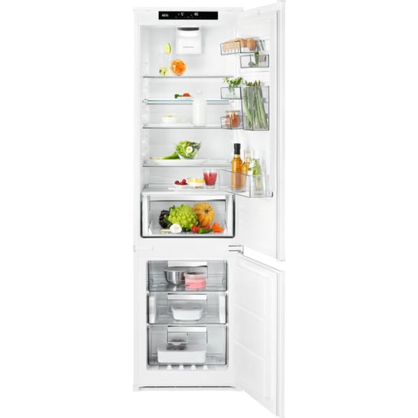 AEG 8000 MultiSpace SCE819E5TS - Kylskåp/frys - bottenfrysskåp - inbyggd - fördjupning - bredd: 56 cm - djup: 55 cm - höjd: 189.4 cm - 269 liter - ...