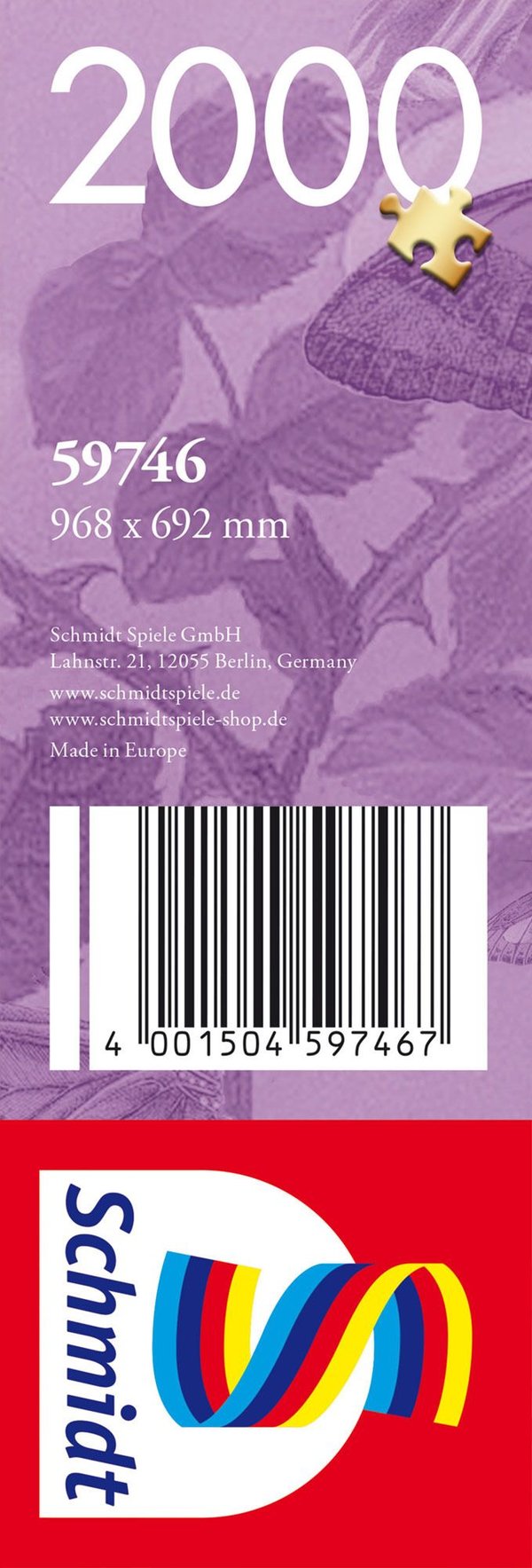 Vakker sommerfuglhage(2000 deler)