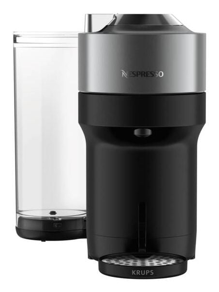 Krups Vertuo Pop XN930T.23AT, Kuddmatad kaffebryggare, 1,1 l, Kaffekapslar, Grå
