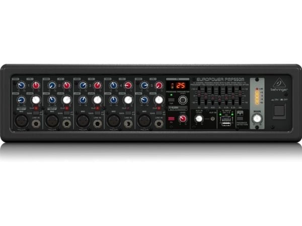 Behringer PMP550M, 5 kanaler, Sort