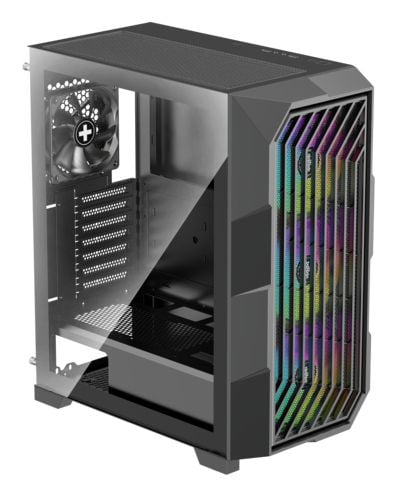 Xilence Performance A+ BREEZE II, Midi Tower, PC, Svart, ATX, micro ATX, Mini-ITX, SPCC, Härdat glas, Spela