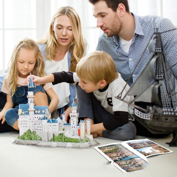 CubicFun Neuschwanstein Castle, 121 stykker, Bygninger, 10 år
