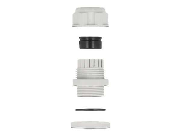 DeLOCK 60378, Harmaa, Muovi, 2 kpl, PG21, 6 mm, IP68