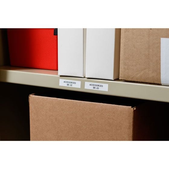 Brady B-595 - Vinyl - matt - svart på vitt - Rulle (1,905 cm x 6,4 m) 1 rulle (rullar) etiketter - för Brady BMP21, BMP21-LAB, BMP21-PLUS; ID PAL; ...