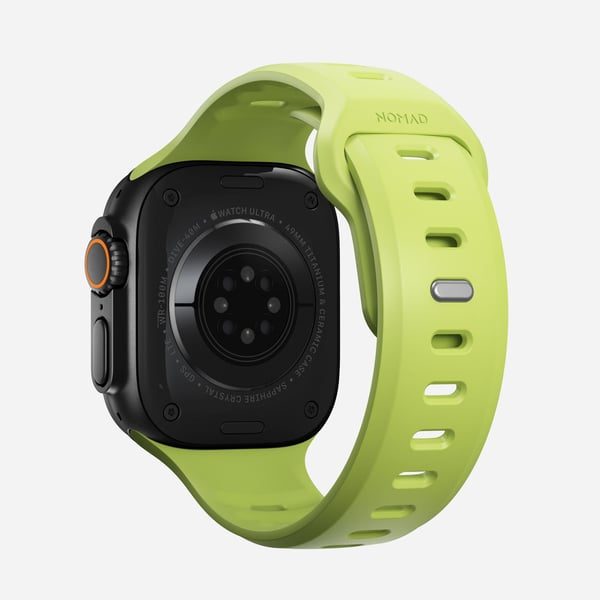 Nomad Tempo Band, Band, SmartWatch, Ljusgrön, Apple, 49mm / Ultra, Gummi