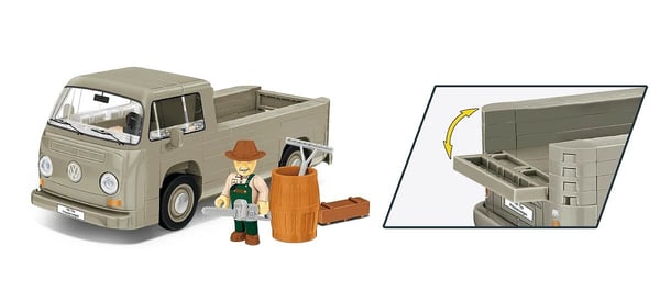 COBI Volkswagen T2a skåpbil (grå, skala 1:35)