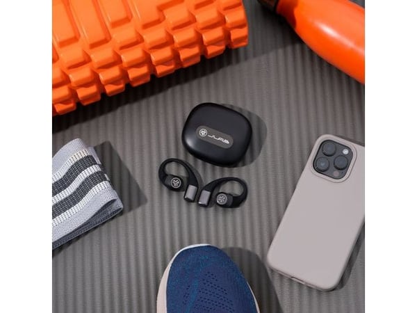 JLab Open Sport, True Wireless Stereo (TWS), 20 - 40000 Hz, Idretter, 16,8 g, Hodesett, Svart