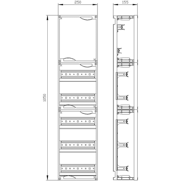 Siemens 8GK4100-7KK12, 1050 mm, 265 mm, 1055 mm, 165 mm, 4,4 kg