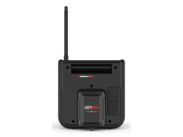 PerfectPro DPR2-18V arbeidsradio DAB+ FM, støv- og støtbestandig, svart