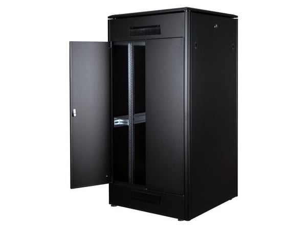 ROLINE 19 tuuman verkkokaappi Pro 32 U 800x800 WxD lasiovi musta (26.21.0227)