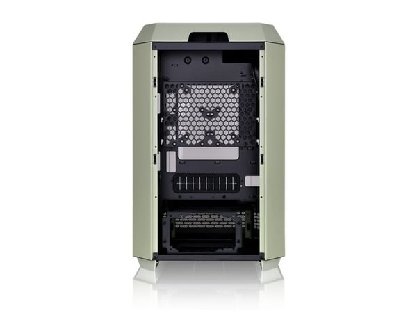 Thermaltake The Tower 300 - Mikrotårn - mini ITX / micro ATX - sidepanel med vindu (herdet glass) - ingen strømforsyning - matcha-grønn - USB/lyd