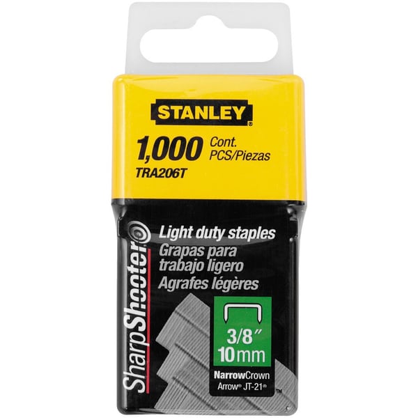Stanley 1-TRA206T -niitit, tyyppi A, 10 mm, 1000 kpl.
