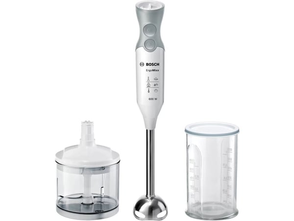 Bosch ErgoMixx MSM66120 - Handmixer - 600 W - vit/telegrå