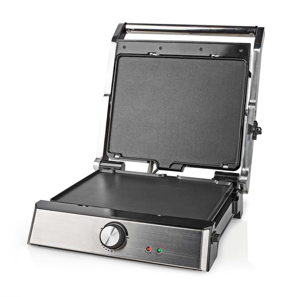 Nedis KAGR151FSR, Sort, Sølv, Plast, Rustfritt stål, firkant, Rotasjon, Griddle, 290 x 230 mm