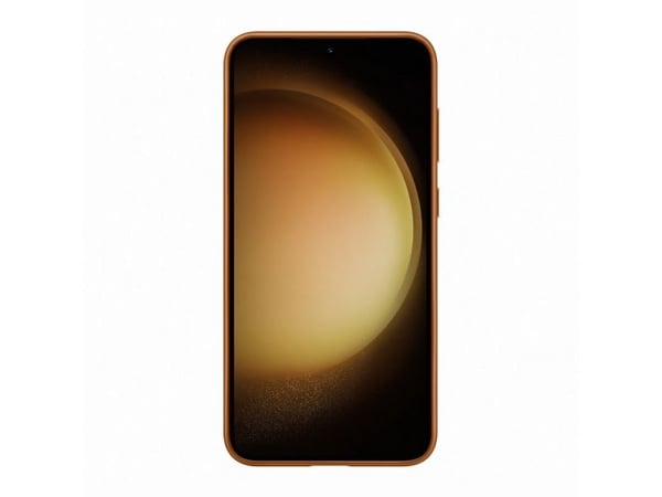 Samsung EF-VS916 - Baksidedeksel for mobiltelefon - ekte skinn - kamelhårfarget - for Galaxy S23+