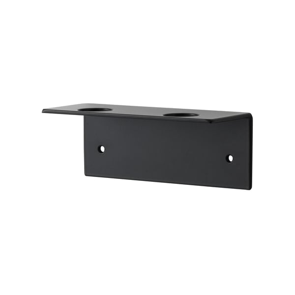 Sæbeholder til væg sort - til 2 flasker