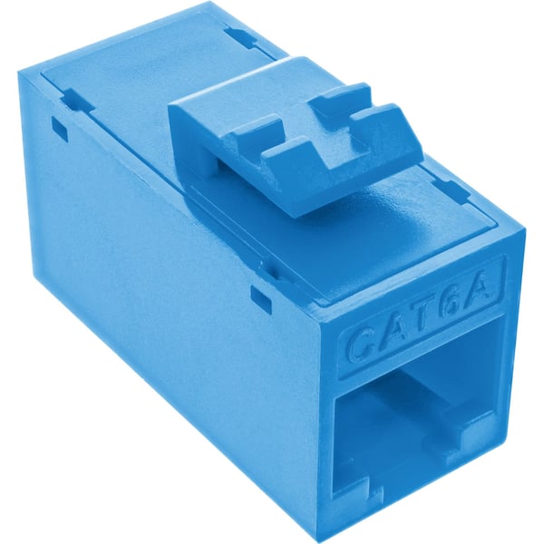 InLine 76217B, RJ45, Blå, Hunstik/Hunstik, Lige, Plast, Cat6a