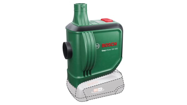Bosch EasyInflate 18V-500 batteridrevet luftpumpe 0,03 bar 530 l/min Solo - SOLO