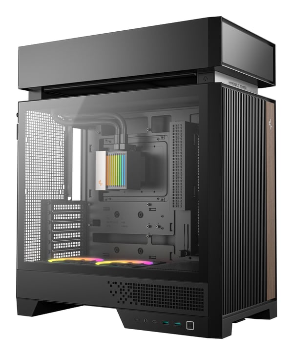 DeepCool CL6600 miditornikotelo, ATX, karkaistu lasi + 360 mm AIO, musta