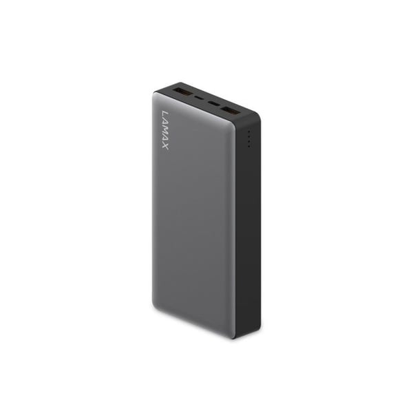 Lamax LAM20KGRAY, 20000 mAh, litium polymeeri (LiPo), Grå